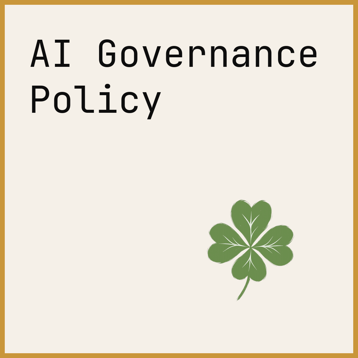 AI Governance Policy