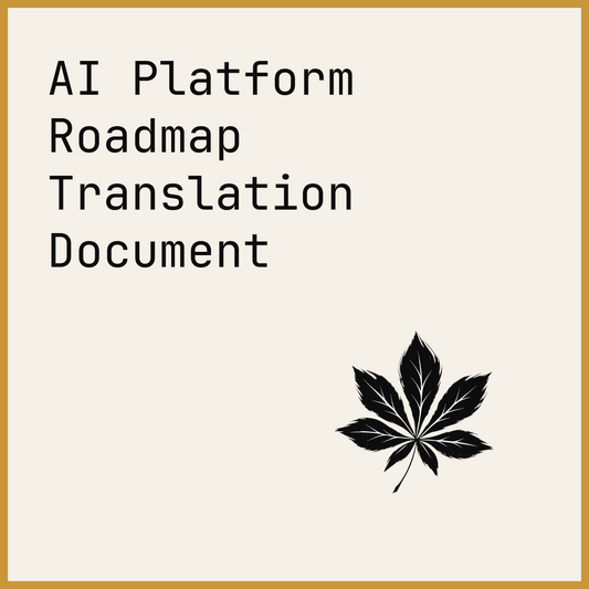 AI Platform Roadmap Translation Document