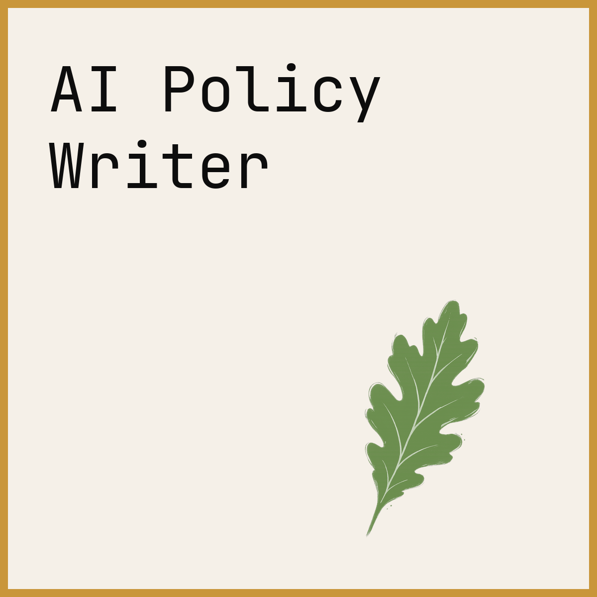 AI Policy Writer