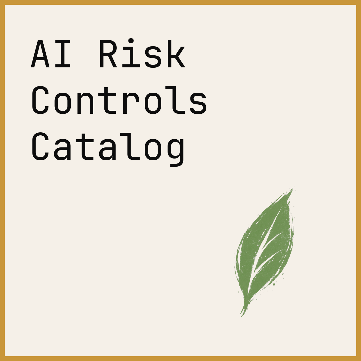 AI Risk Controls Catalog