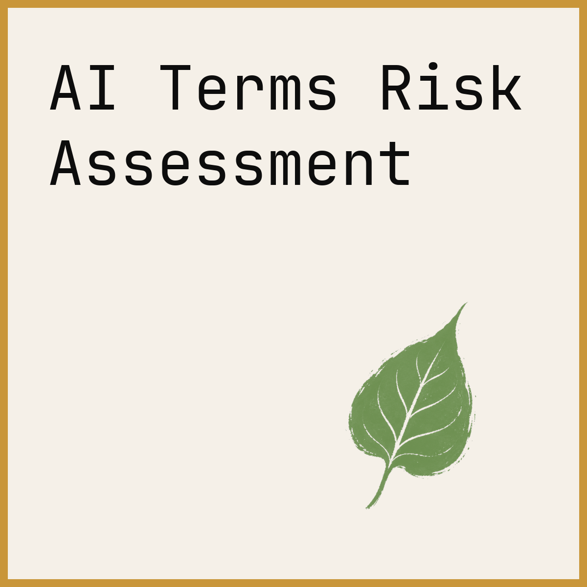 AI Terms Risk Assessment