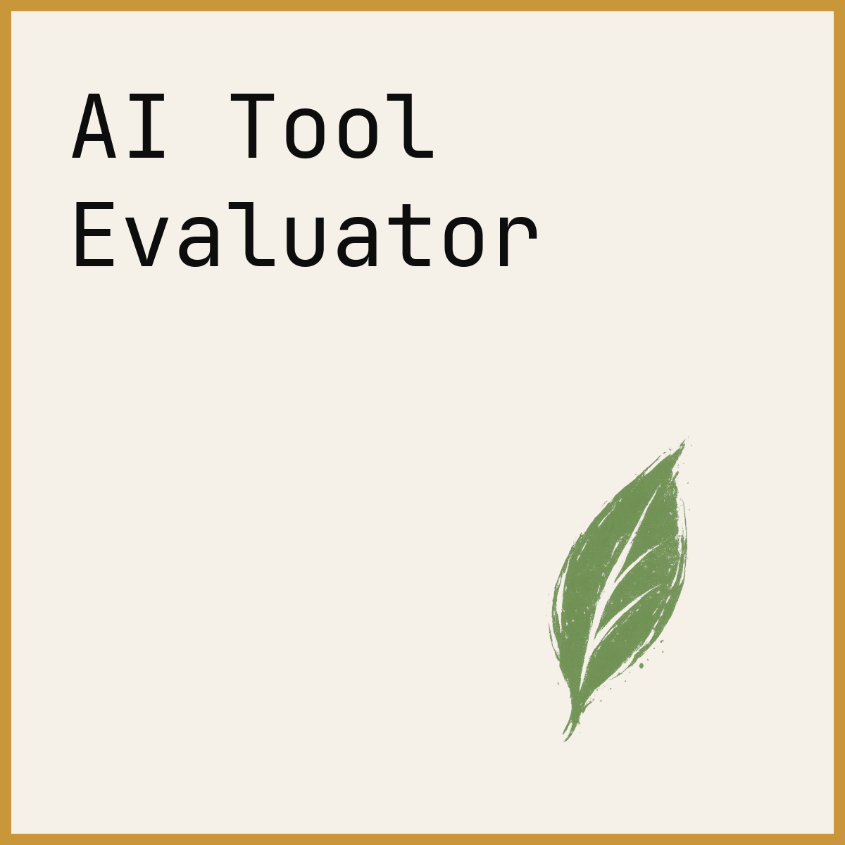 AI Tool Evaluator