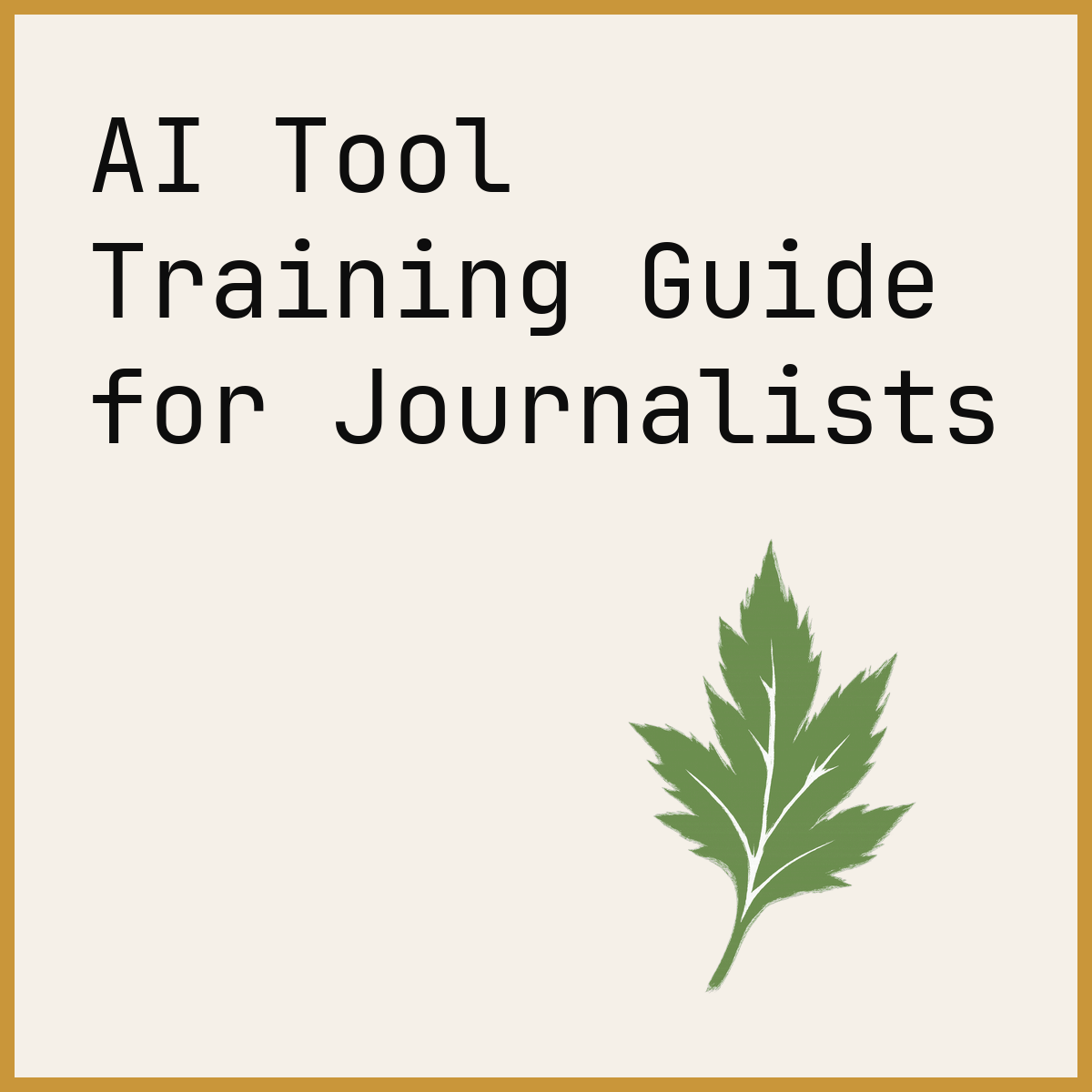 AI Tool Training Guide for Journalists