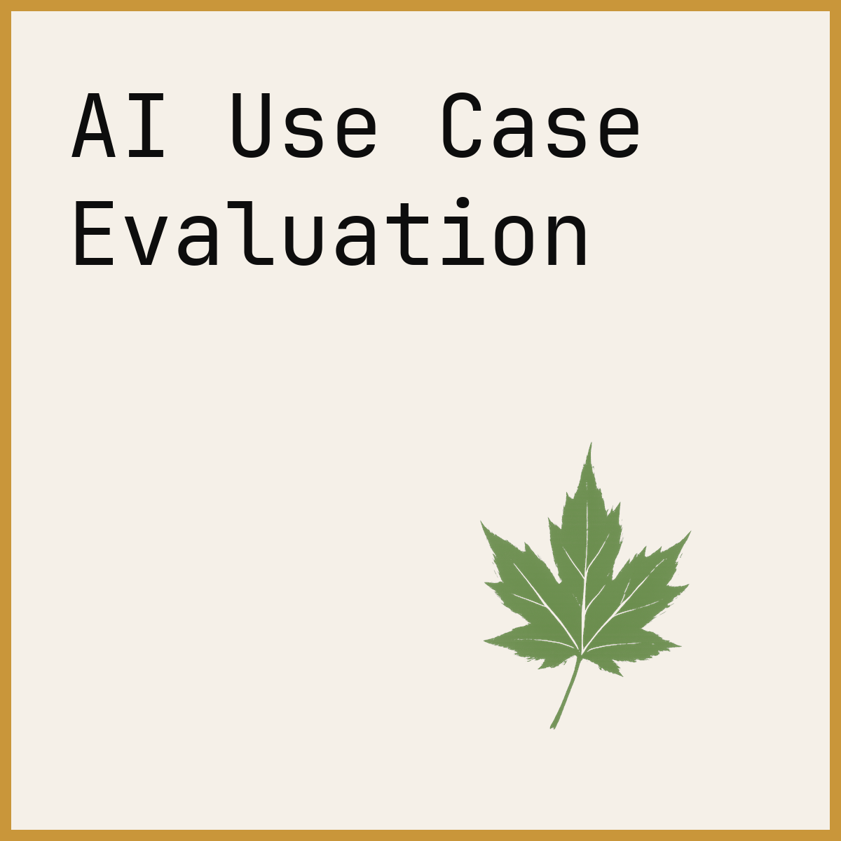 AI Use Case Evaluation
