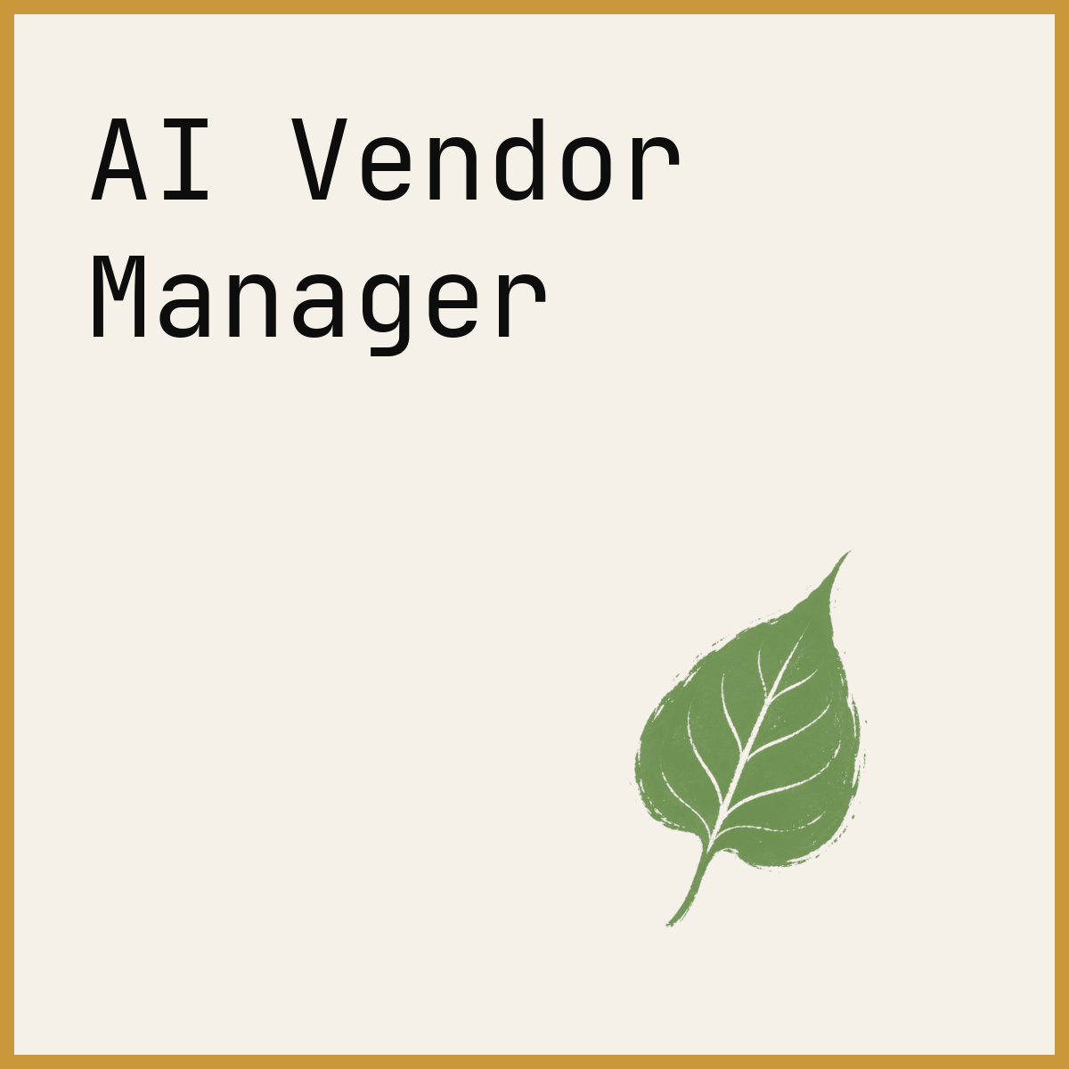 AI Vendor Manager