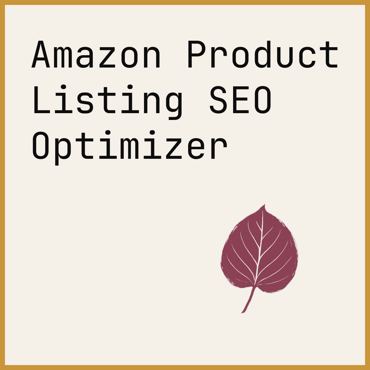 Amazon Product Listing SEO Optimizer