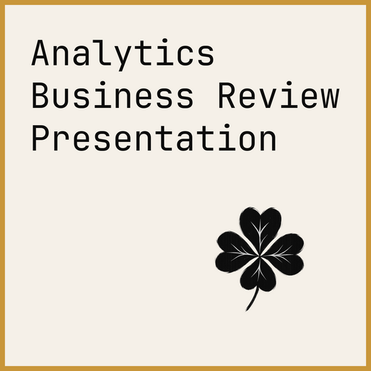Analytics Business Review Presentation