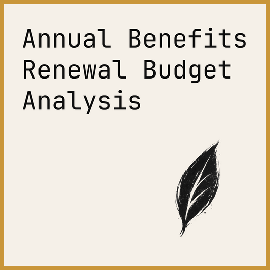 Annual Benefits Renewal Budget Analysis