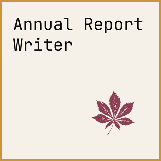 Annual Report Writer