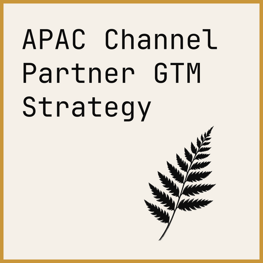 APAC Channel Partner GTM Strategy