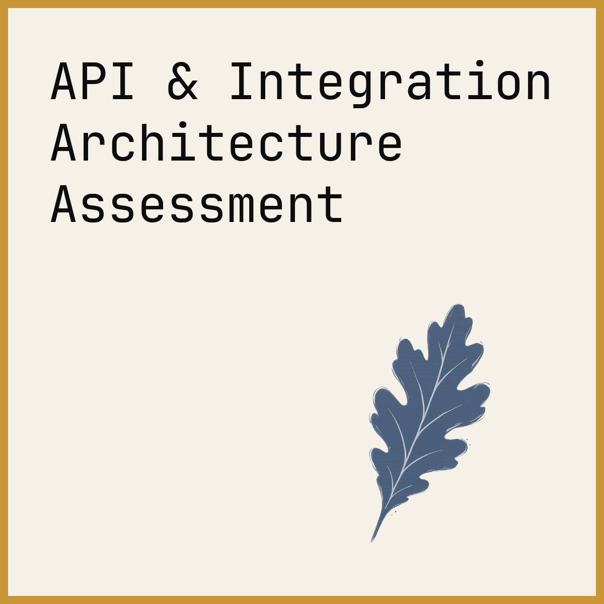 API & Integration Architecture Assessment