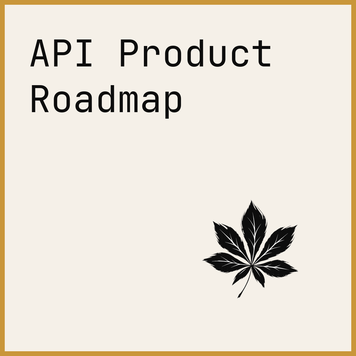 API Product Roadmap