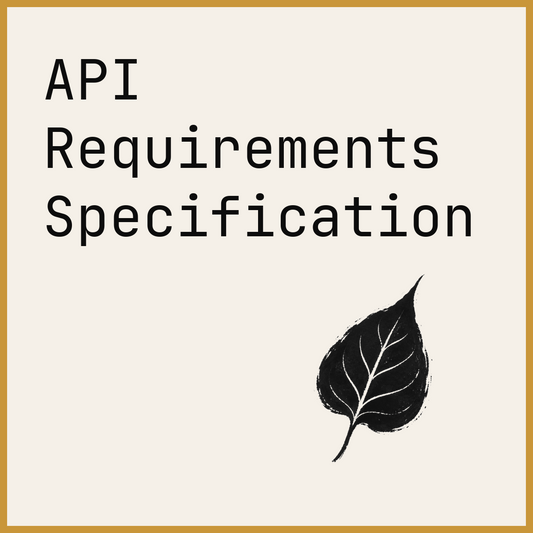 API Requirements Specification