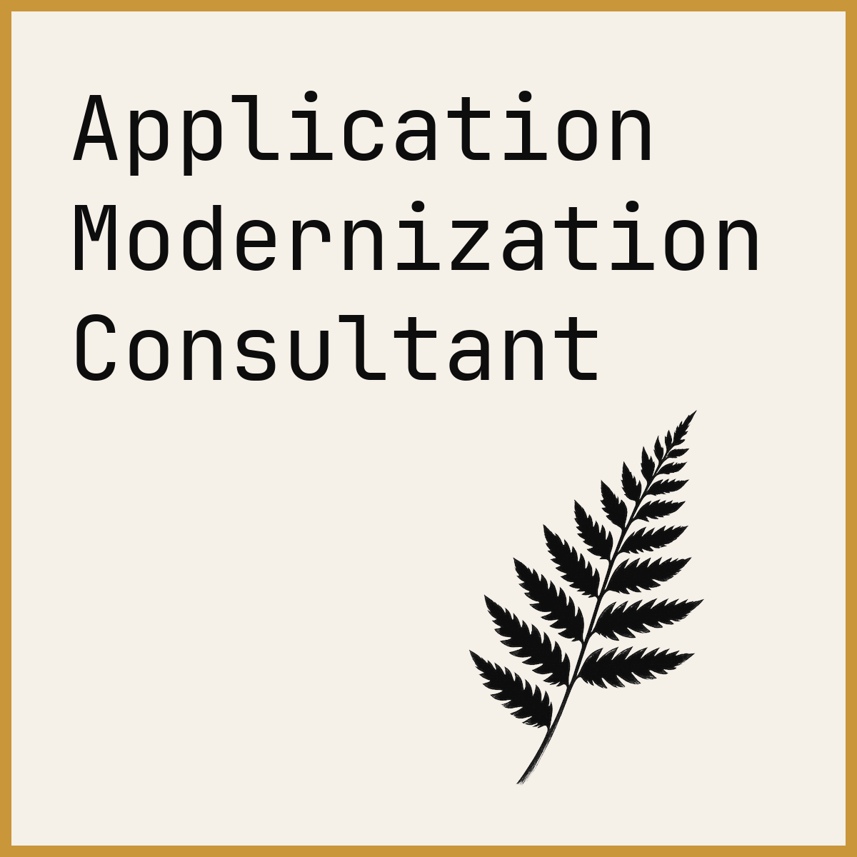 Application Modernization Consultant