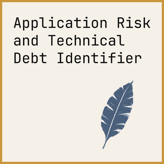 Application Risk and Technical Debt Identifier
