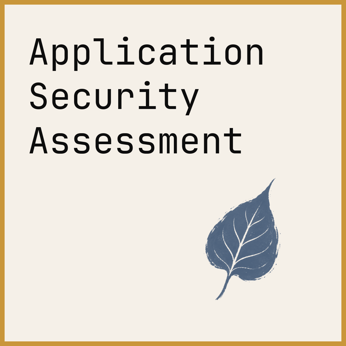 Application Security Assessment