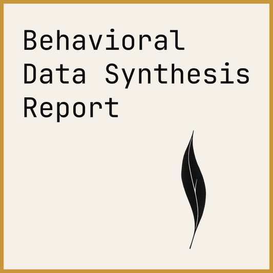 Behavioral Data Synthesis Report