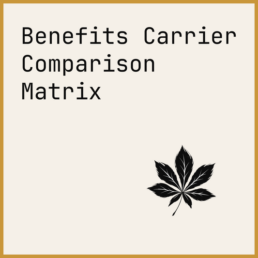 Benefits Carrier Comparison Matrix