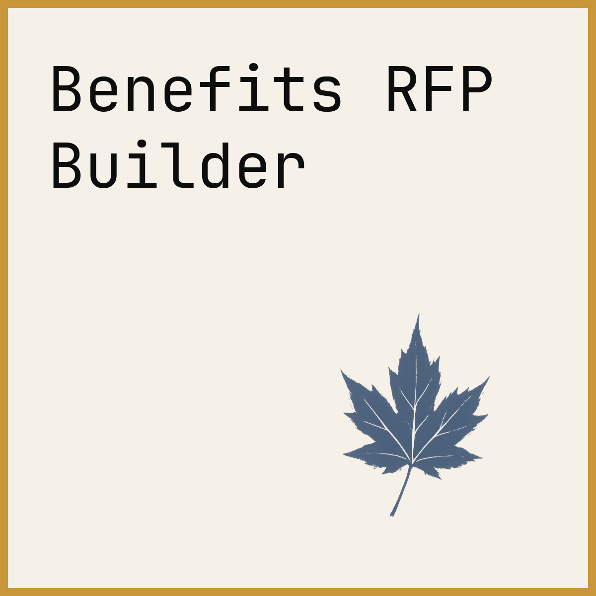 Benefits RFP Builder