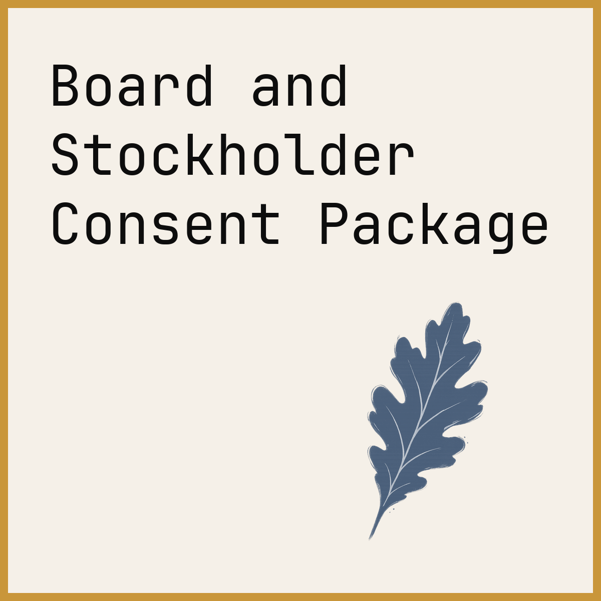Board and Stockholder Consent Package