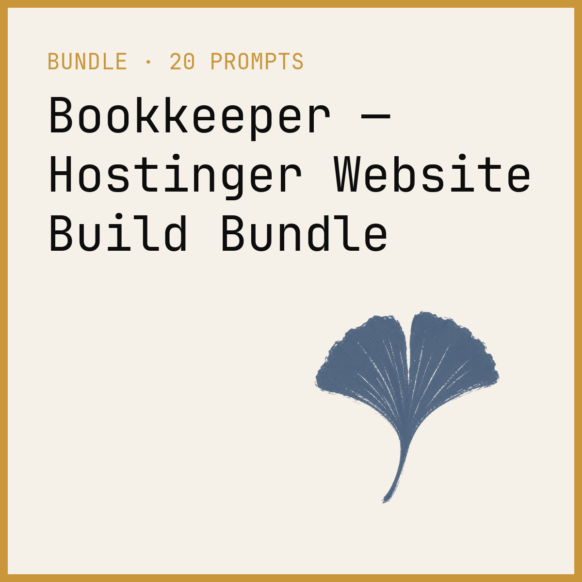 Bookkeeper — Hostinger Website Build Bundle