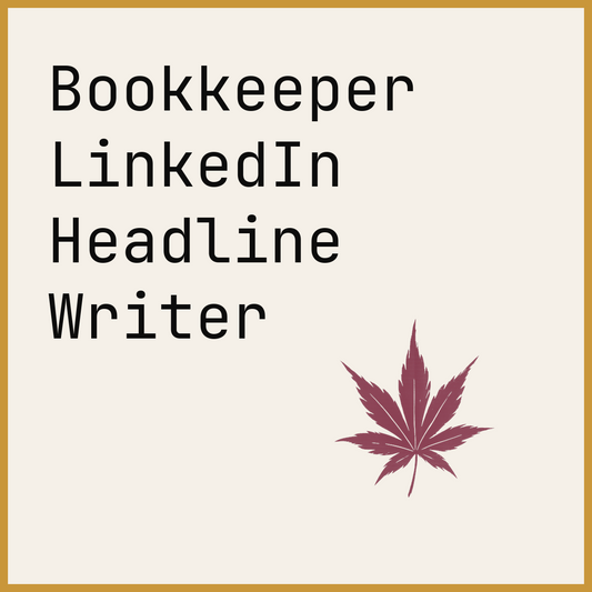 Bookkeeper LinkedIn Headline Writer
