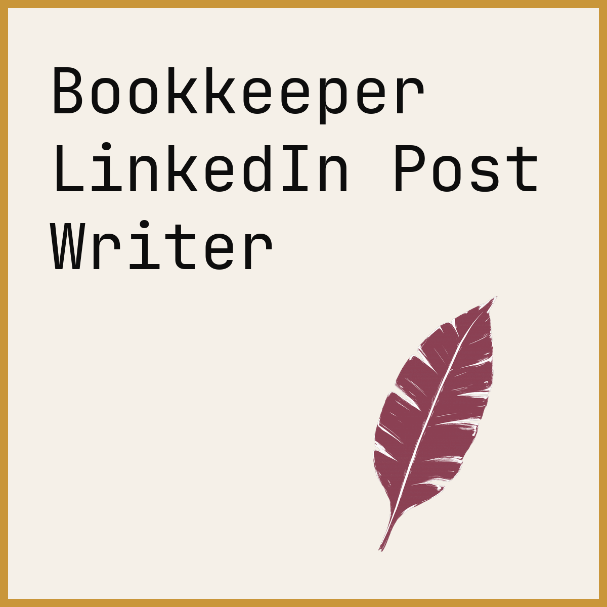 Bookkeeper LinkedIn Post Writer