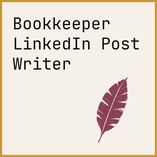 Bookkeeper LinkedIn Post Writer