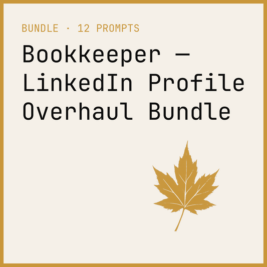 Bookkeeper — LinkedIn Profile Overhaul Bundle