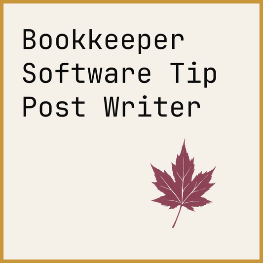Bookkeeper Software Tip Post Writer