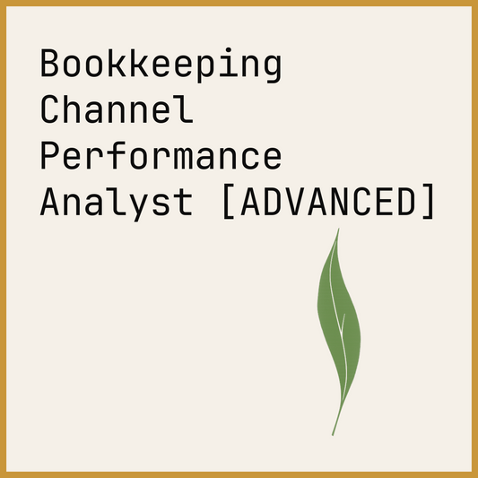 Bookkeeping Channel Performance Analyst [ADVANCED]