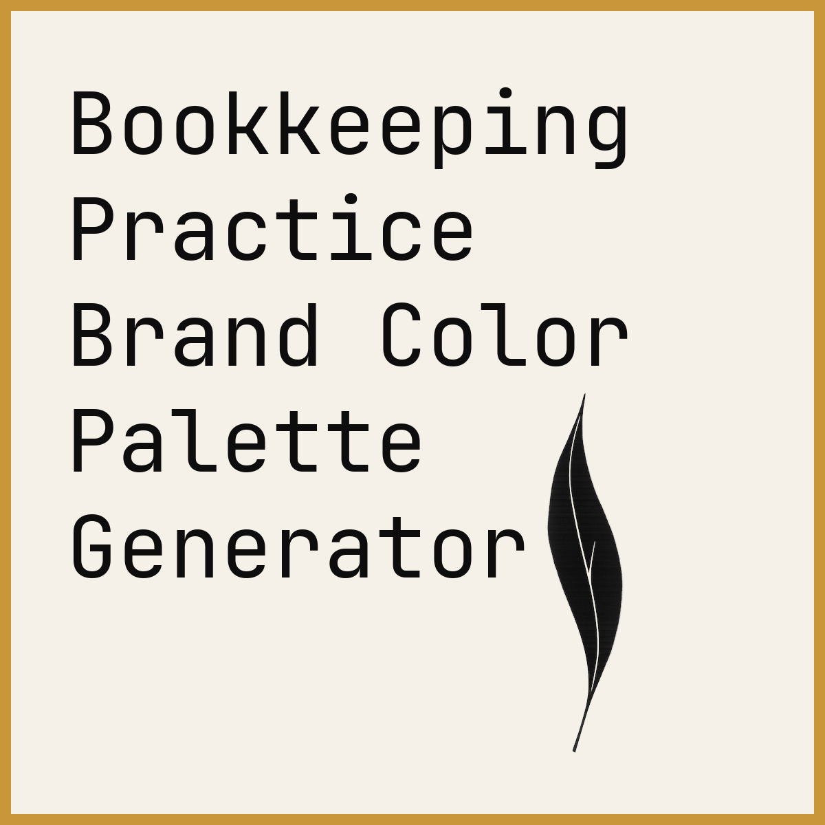 Bookkeeping Practice Brand Color Palette Generator