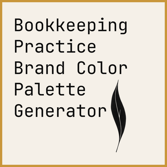 Bookkeeping Practice Brand Color Palette Generator