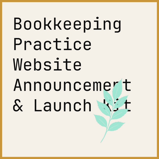 Bookkeeping Practice Website Announcement & Launch Kit
