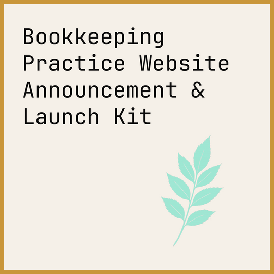 Bookkeeping Practice Website Announcement & Launch Kit