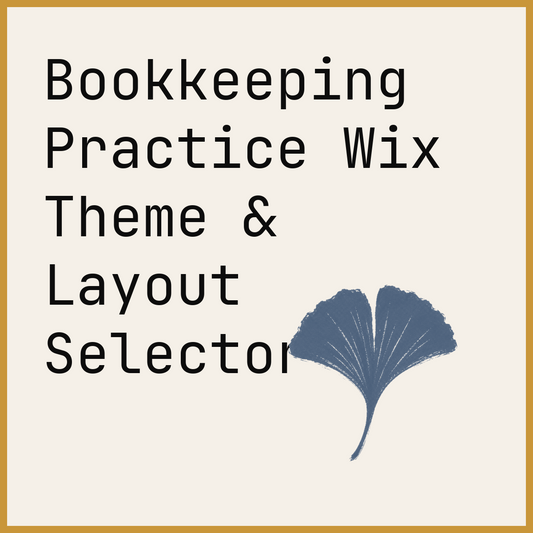 Bookkeeping Practice Wix Theme & Layout Selector