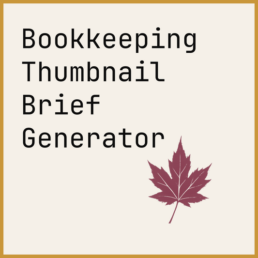 Bookkeeping Thumbnail Brief Generator