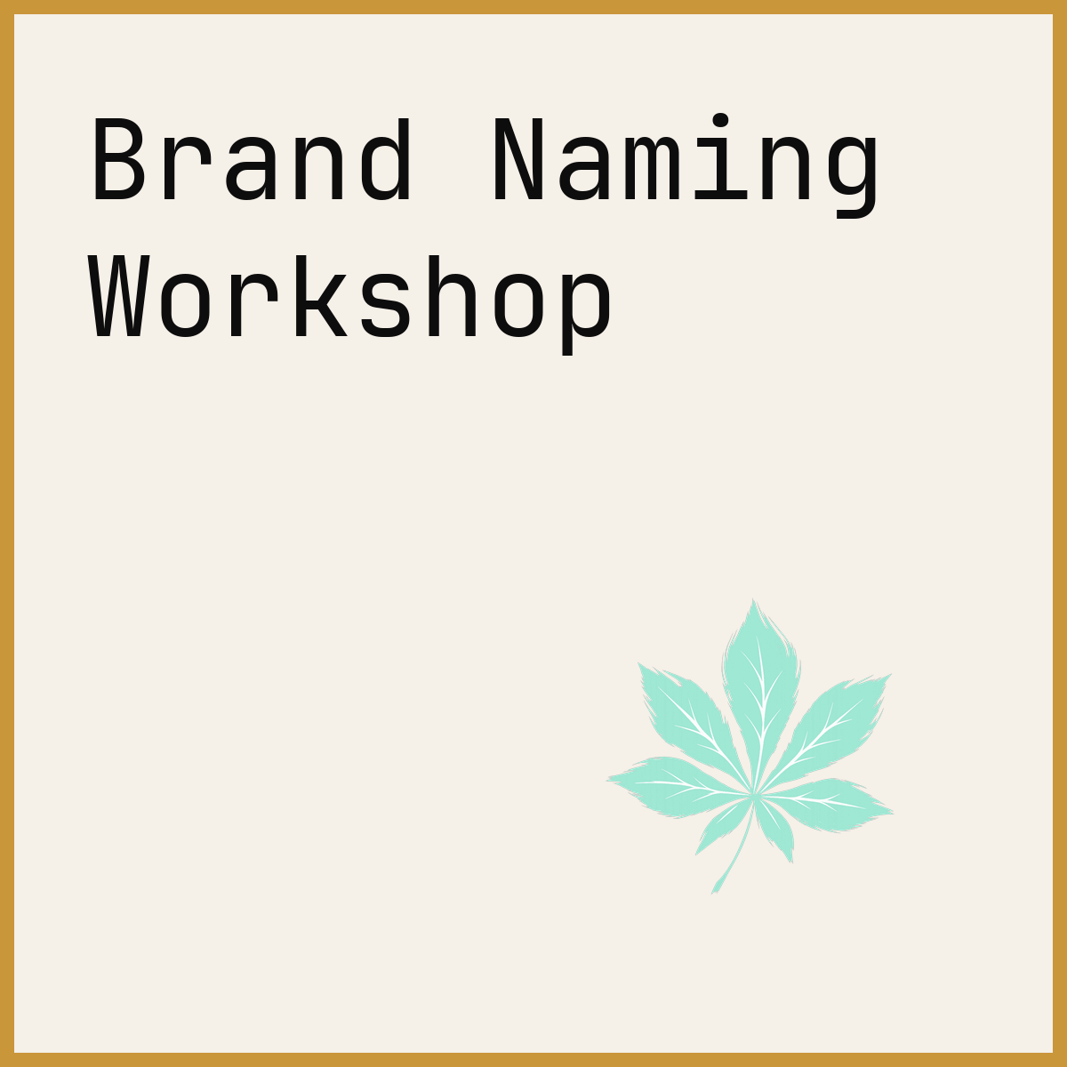 Brand Naming Workshop