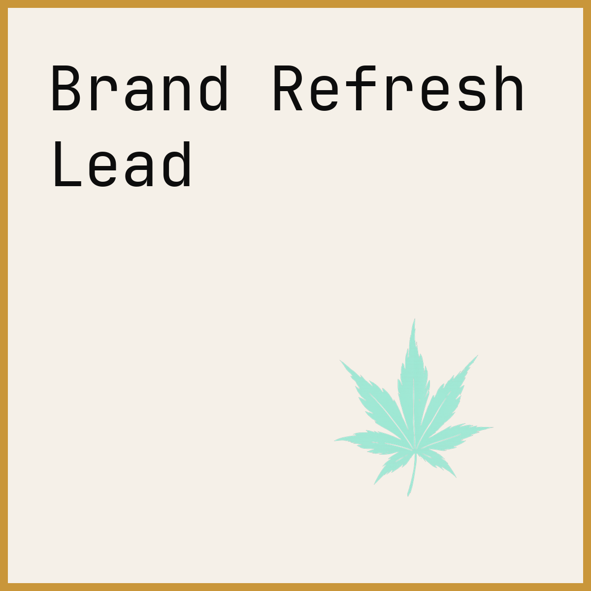 Brand Refresh Lead