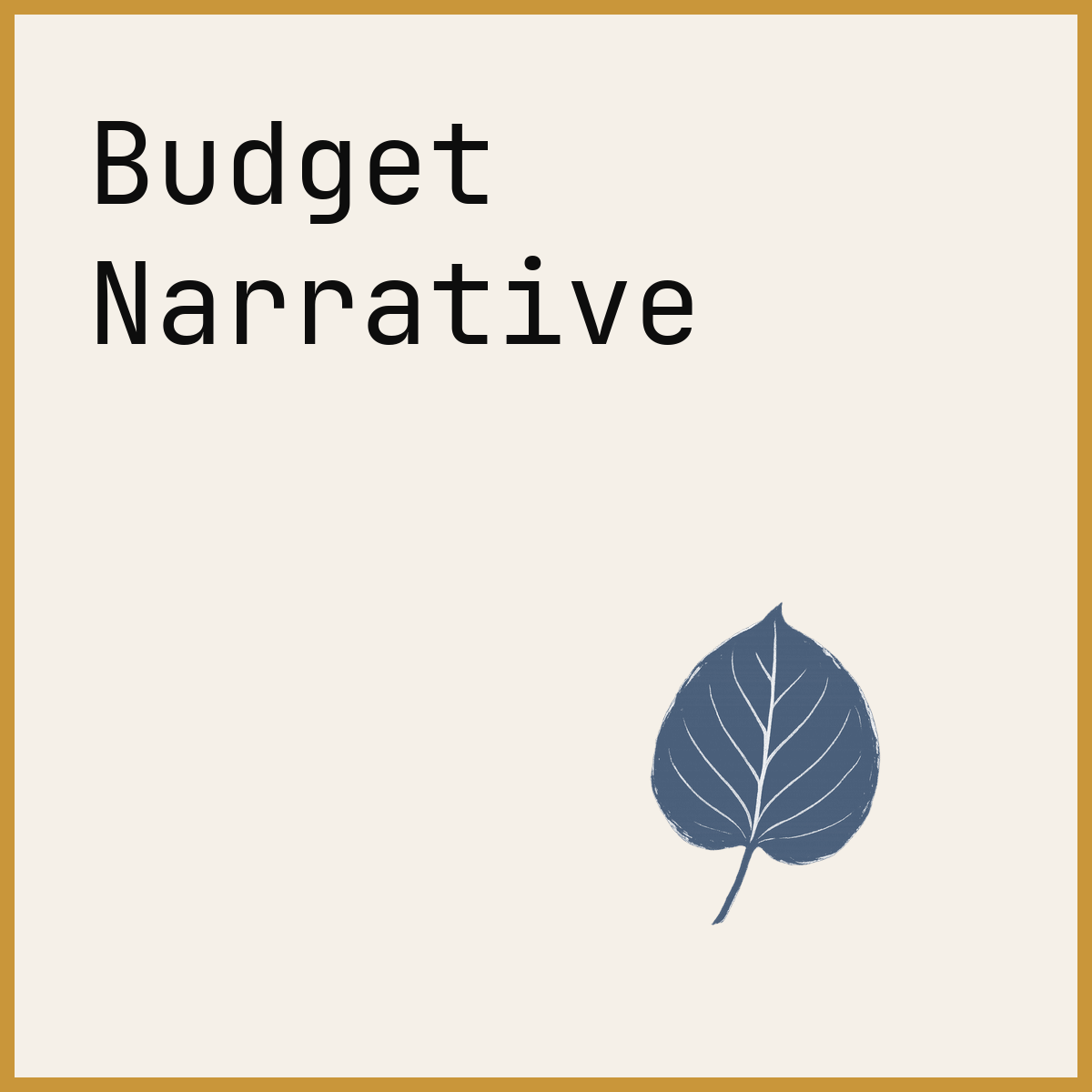 Budget Narrative