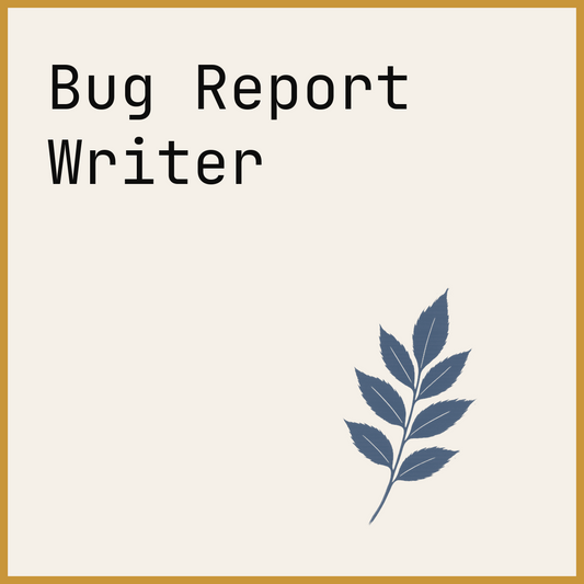 Bug Report Writer