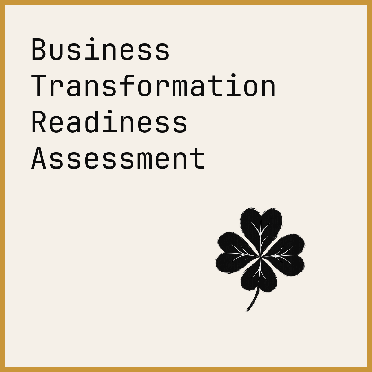 Business Transformation Readiness Assessment