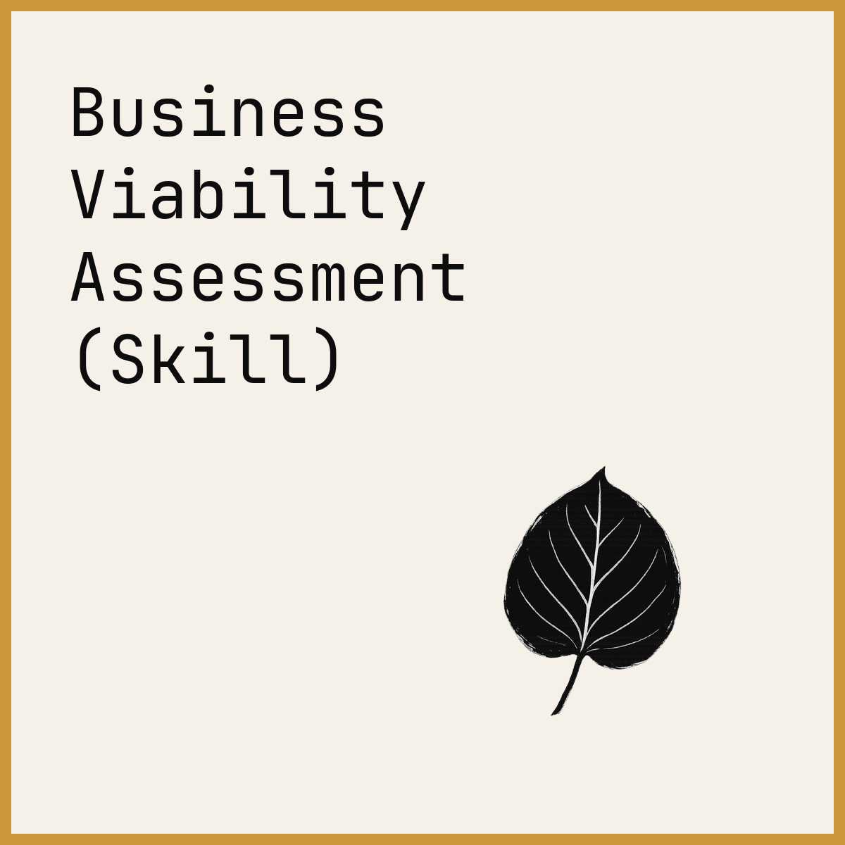 Business Viability Assessment (Skill)