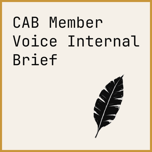 CAB Member Voice Internal Brief