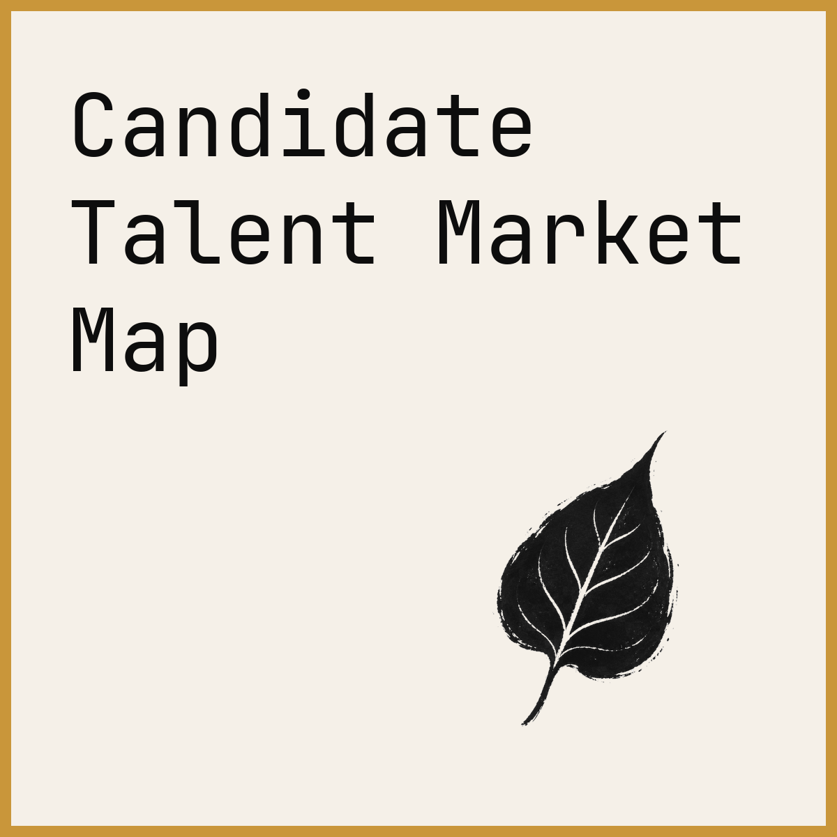 Candidate Talent Market Map