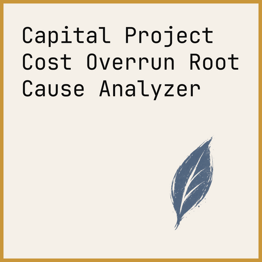 Capital Project Cost Overrun Root Cause Analyzer