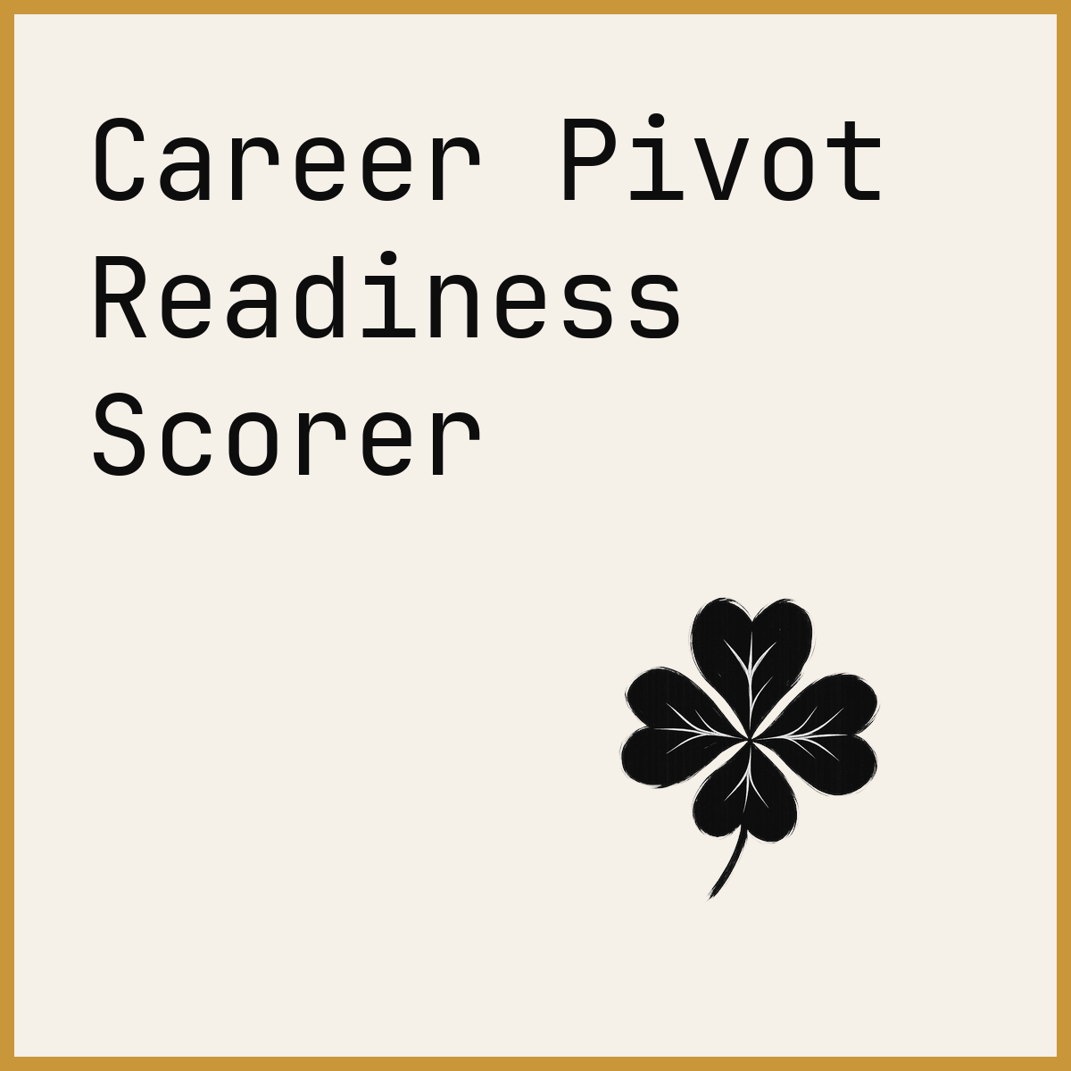 Career Pivot Readiness Scorer