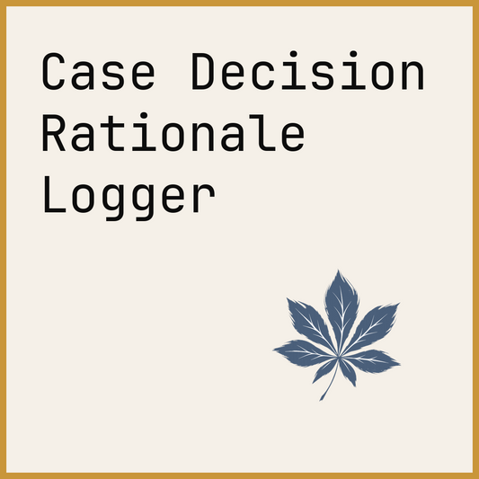 Case Decision Rationale Logger