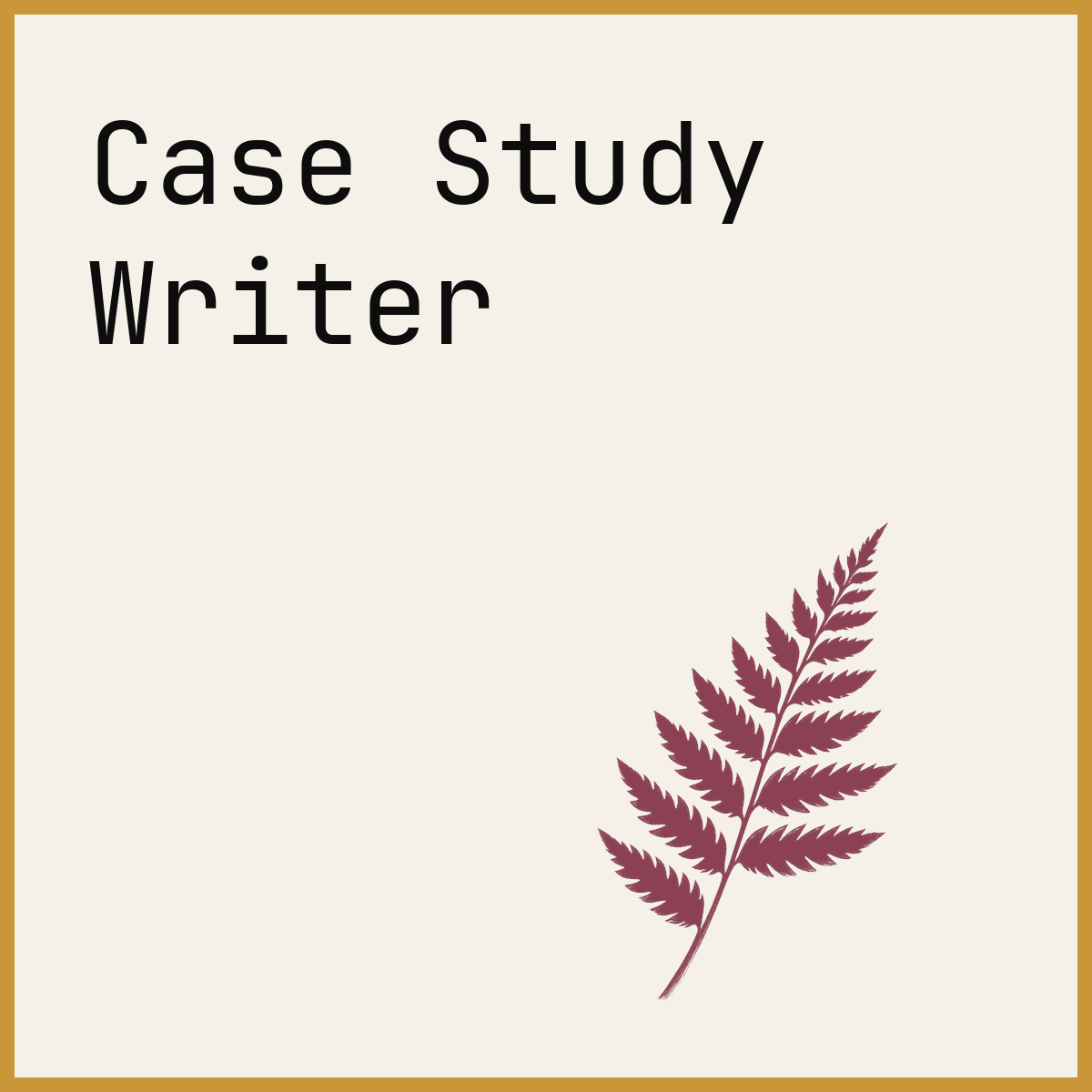 Case Study Writer