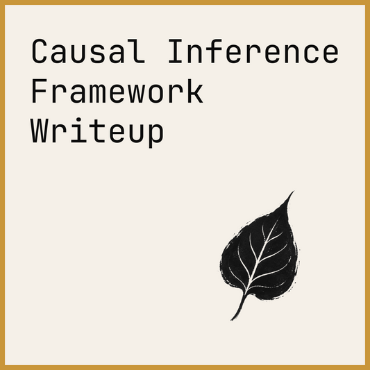 Causal Inference Framework Writeup